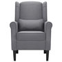 Voir la diapositive 3 : VIDAXL Fauteuil gris fonce tissu
