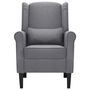 Voir la diapositive 3 : VIDAXL Fauteuil gris fonce tissu