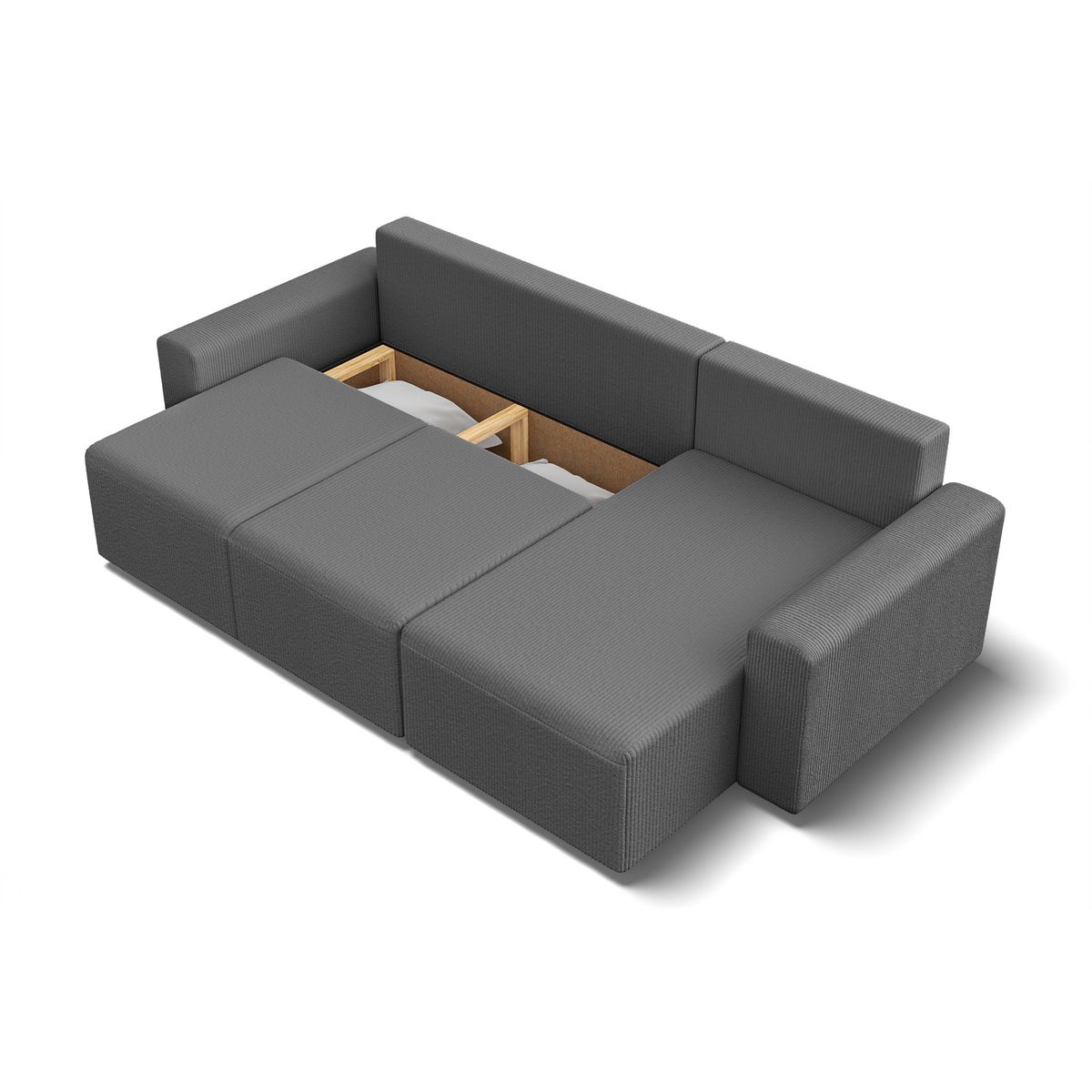 Canapé d'angle convertible et réversible velours côtelé JOY