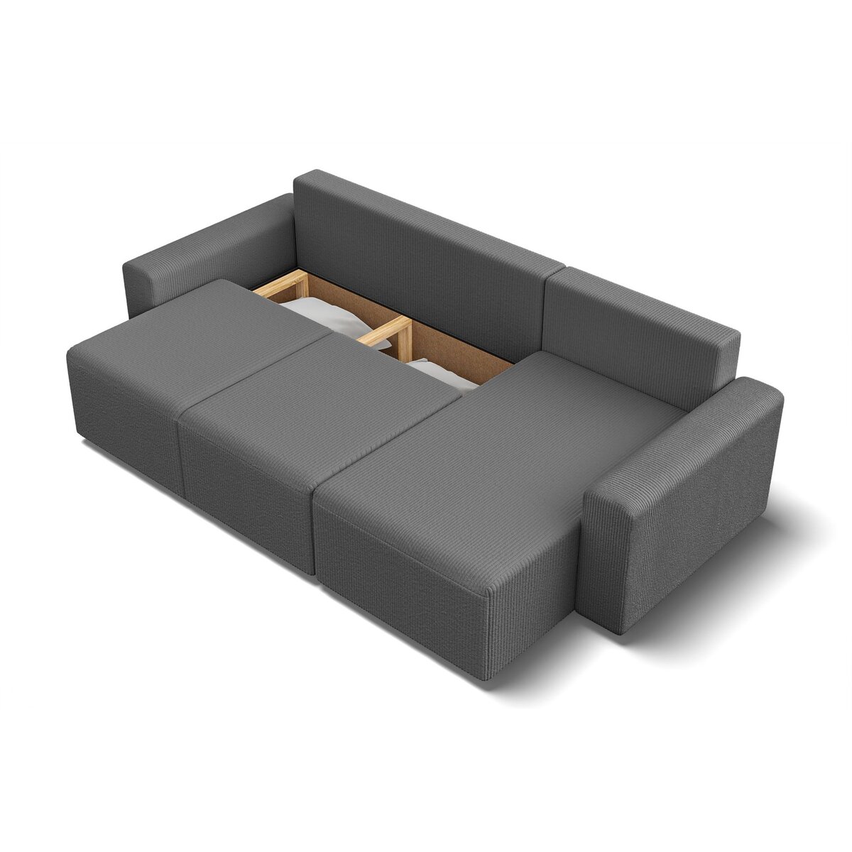 Canapé d'angle convertible et réversible velours côtelé JOY