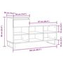 Voir la diapositive 6 : VIDAXL Armoire a chaussures Chene sonoma 102x36x60cm Bois d'ingenierie