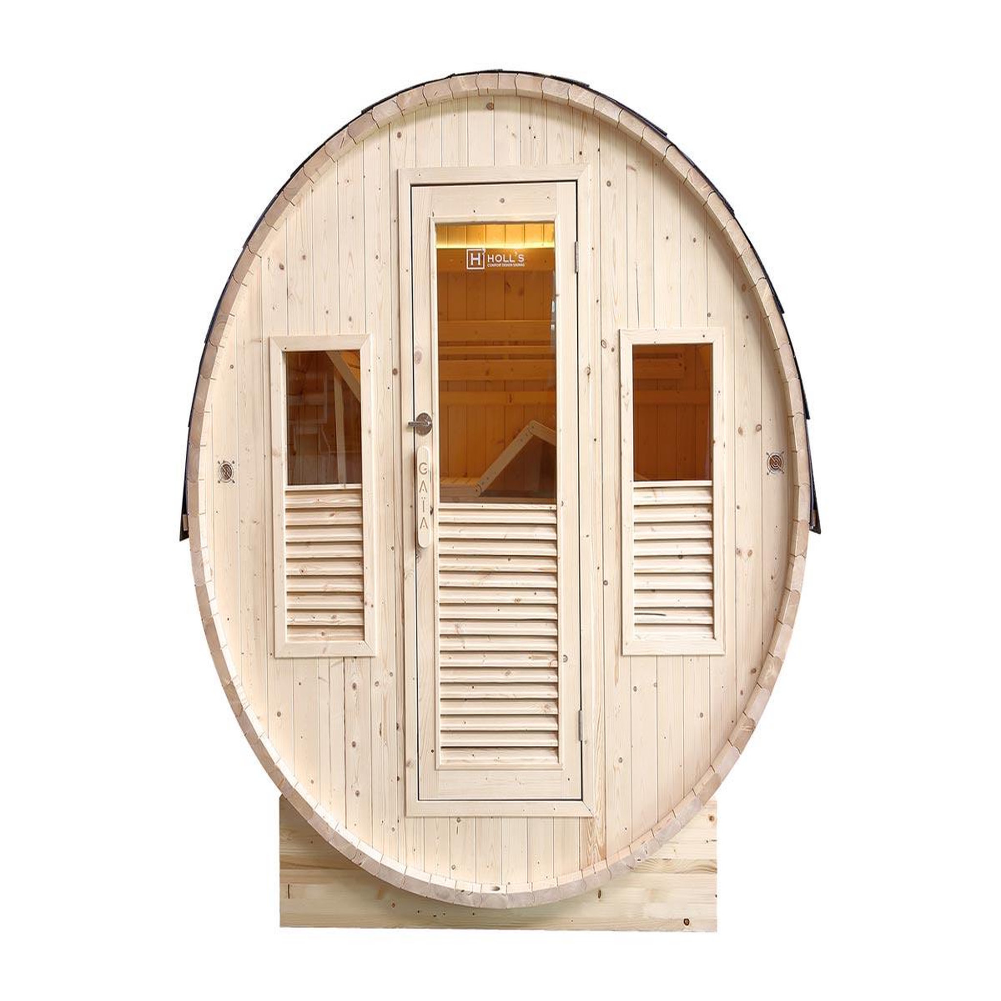 Voir la diapositive 3 : Holl's Sauna traditionnel d'extérieur Gaïa Bella - Holl's