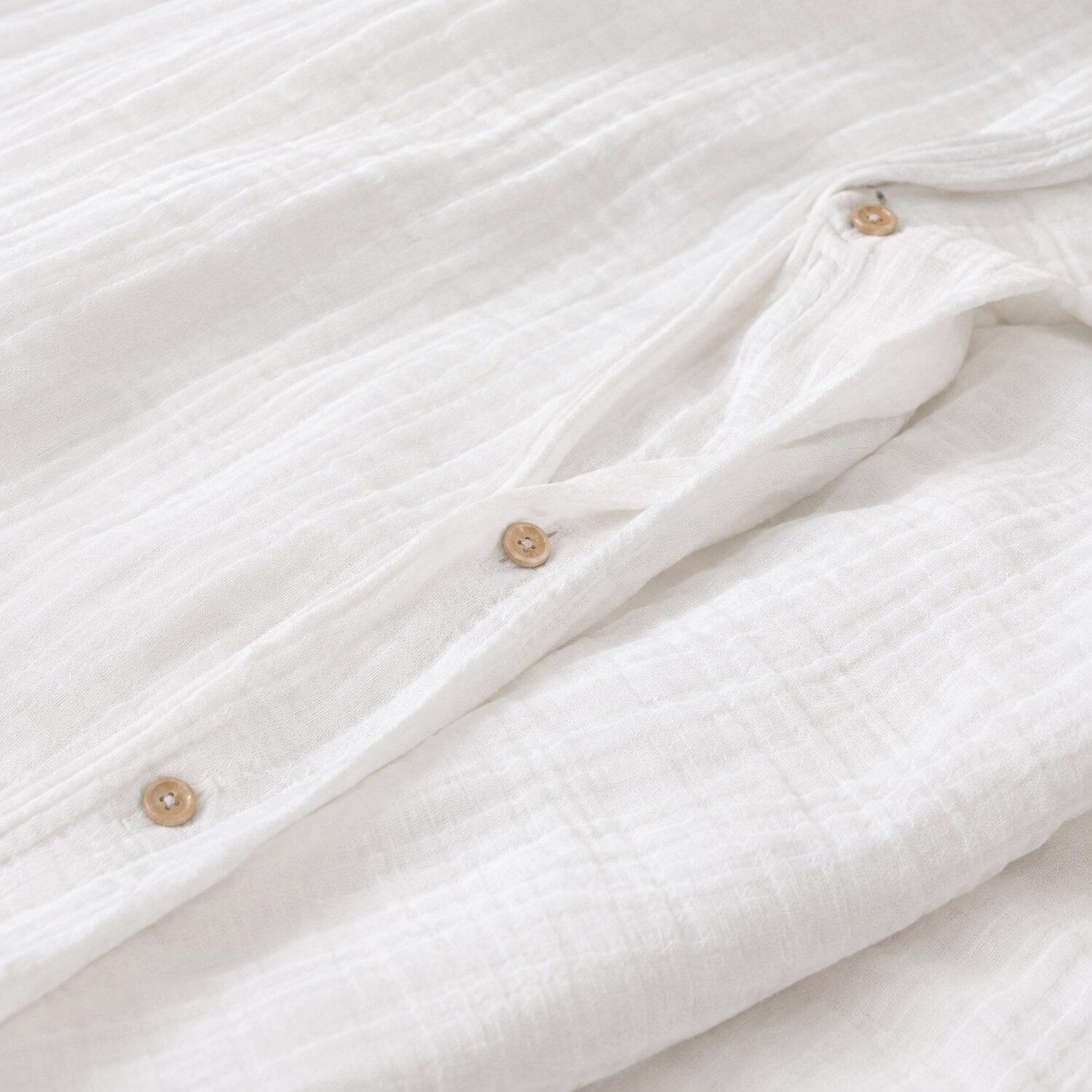 Voir la diapositive 3 : Les Ateliers du Linge Parure de couette 100% gaze de coton lavé