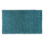 FIVE Tapis Salle de Bain  Tissé Épais  50x75cm Bleu Pétrole
