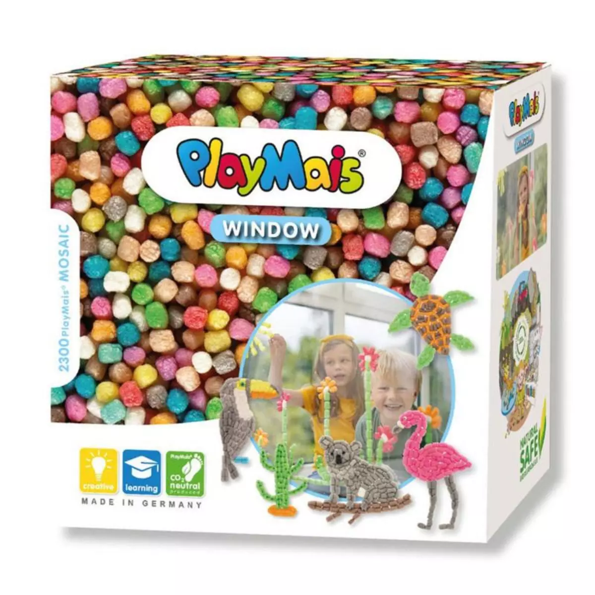 PlayMais PlayMais Window Mosaic - Animals, 2300 pcs.