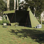 Voir la diapositive 3 : VIDAXL Tente familiale tipi 6 personnes vert olive impermeable