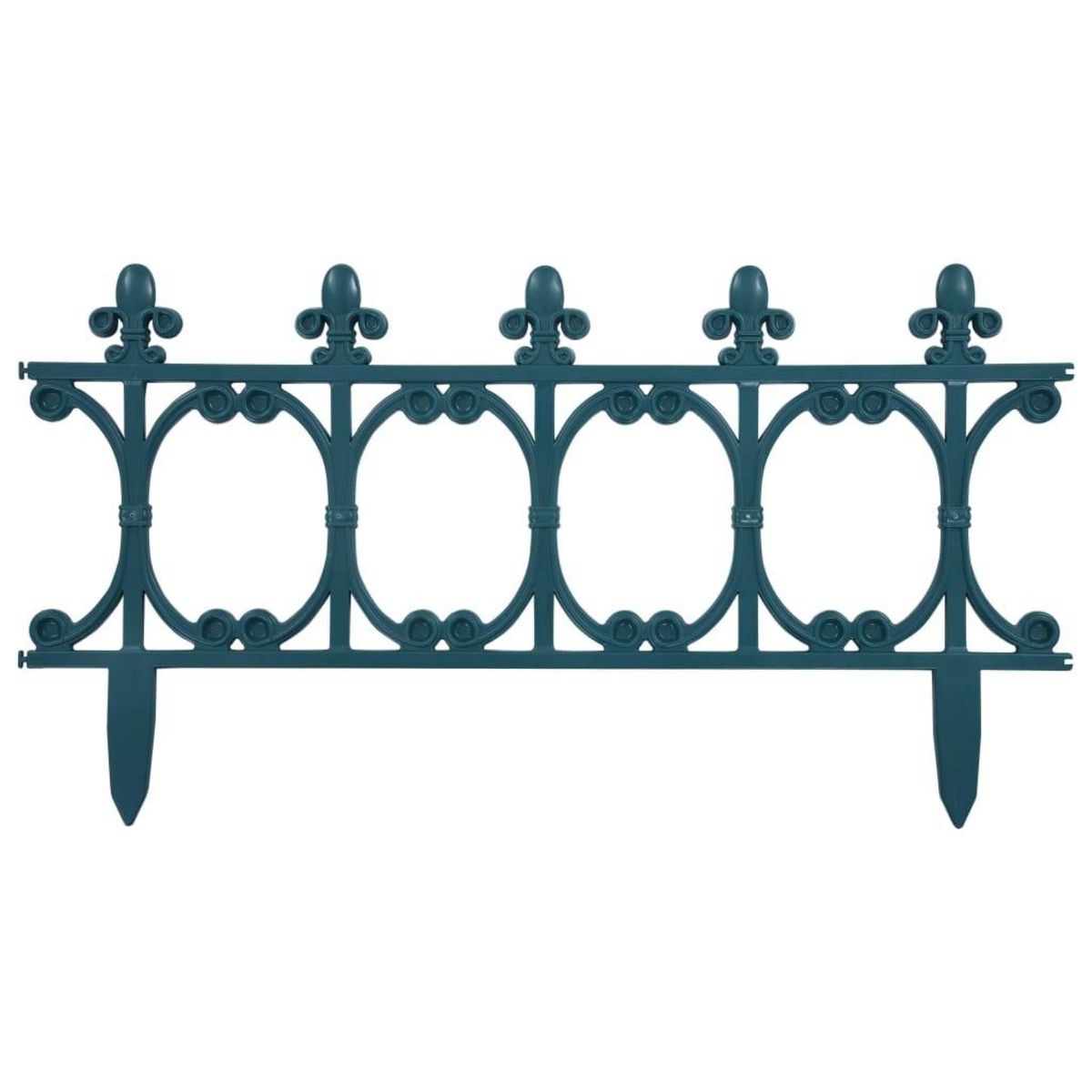 VIDAXL Bordures de jardin 16 pcs Vert 10 m PP