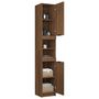 Voir la diapositive 6 : VIDAXL Armoire de bain Chêne marron 32x34x188,5 cm Bois d ingénierie
