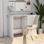Voir la diapositive 1 : VIDAXL Bureau Blanc brillant 100x50x76 cm Bois d'ingenierie