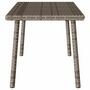 Voir la diapositive 5 : VIDAXL Table basse de jardin rectangulaire gris 80x40x37 cm rotin