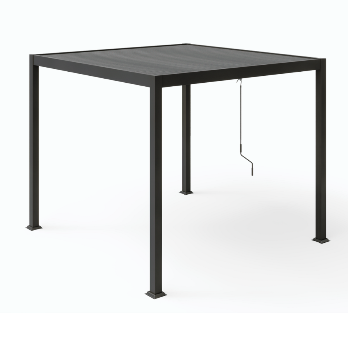 CONCEPT USINE Pergola bioclimatique en acier 3x3m BANES