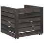 Voir la diapositive 4 : VIDAXL Salon de jardin palette 2 pcs Bois de pin impregne de gris