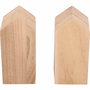 Voir la diapositive 2 : Artemio 8 maisons en bois avec plateau - 24 x 18 x 5,5 cm