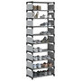 Voir la diapositive 1 : VIDAXL Etagere a chaussures 10 niveaux 54x28x158 cm tissu non-tisse