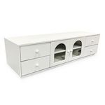 Paris Prix Meuble TV 4 Tiroirs & 2 Portes  Duane  140cm Blanc