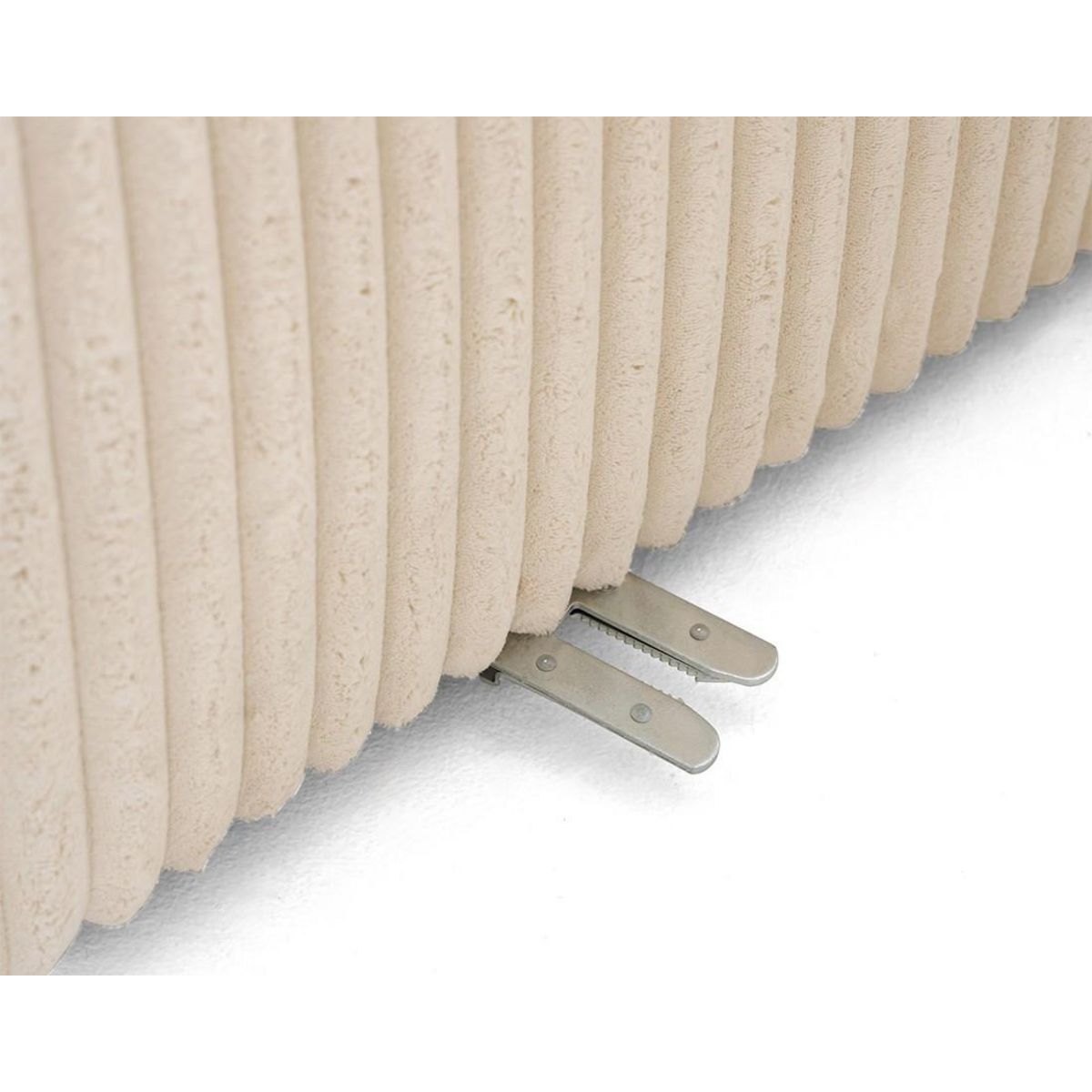 LISA DESIGN Victoire - canapé modulable d'angle gauche 5 places en velours côtelé grosses côtes