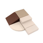IGLU Module d'angle Chocolat et beige
