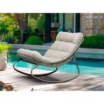 Jardiline Fauteuil à bascule Cuba avec coussin rembourré - Jardiline