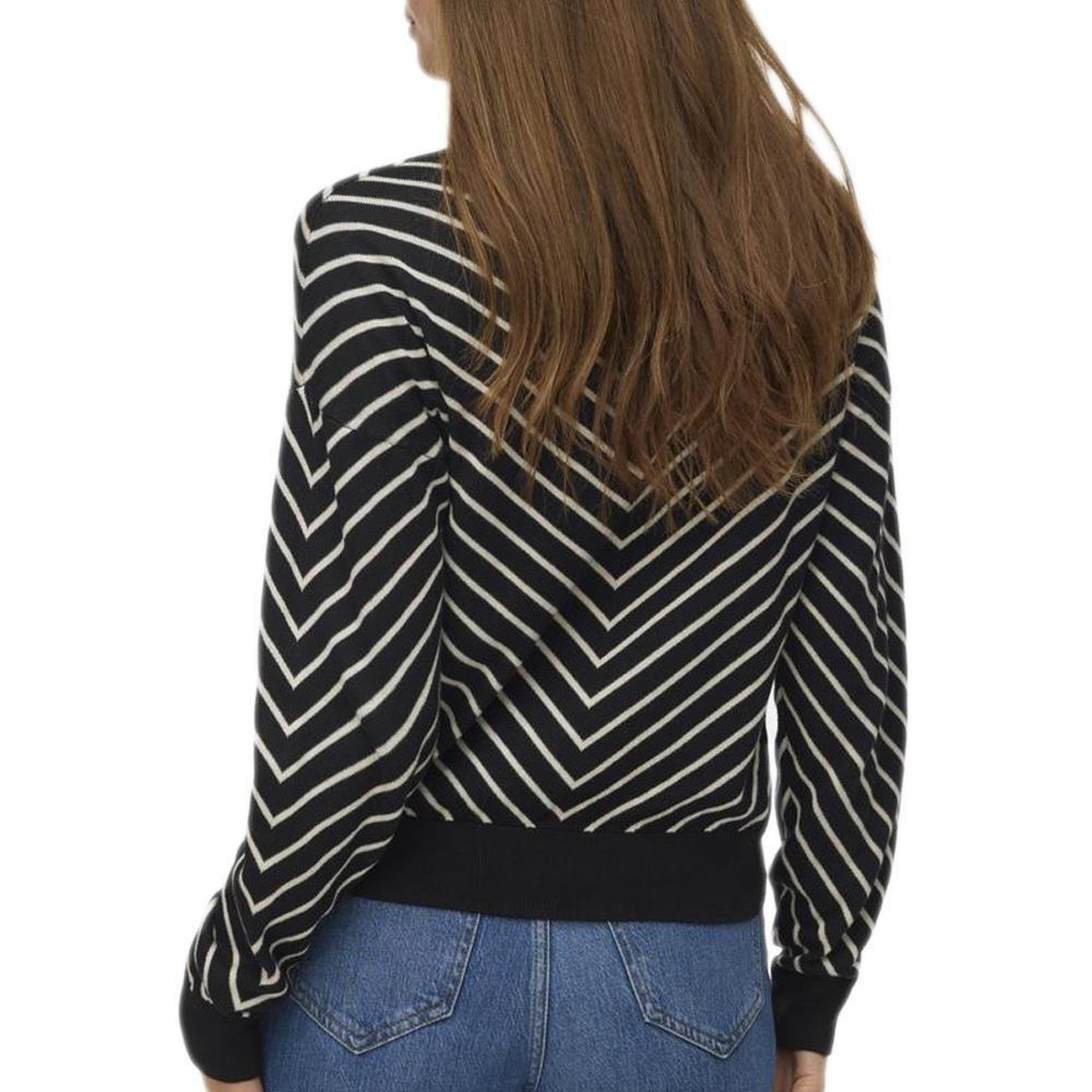 Voir la diapositive 2 : Vero Moda Pull Noir/Beige Femme Vero Moda Capricorn