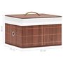 Voir la diapositive 6 : VIDAXL Boîtes de rangement en bambou 4 pcs Marron