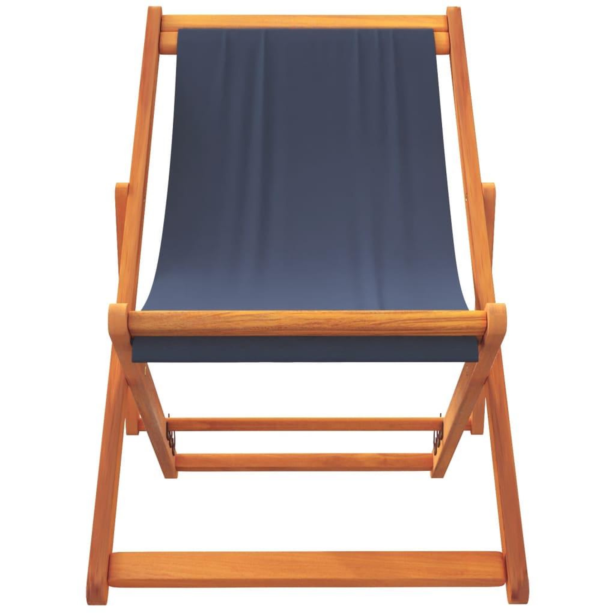 Voir la diapositive 4 : VIDAXL Chaises de plage pliables lot de 2 bleu tissu