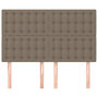 Voir la diapositive 3 : VIDAXL Tetes de lit 4 pcs Taupe 72x5x78/88 cm Tissu