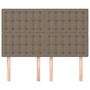 Voir la diapositive 3 : VIDAXL Tetes de lit 4 pcs Taupe 72x5x78/88 cm Tissu