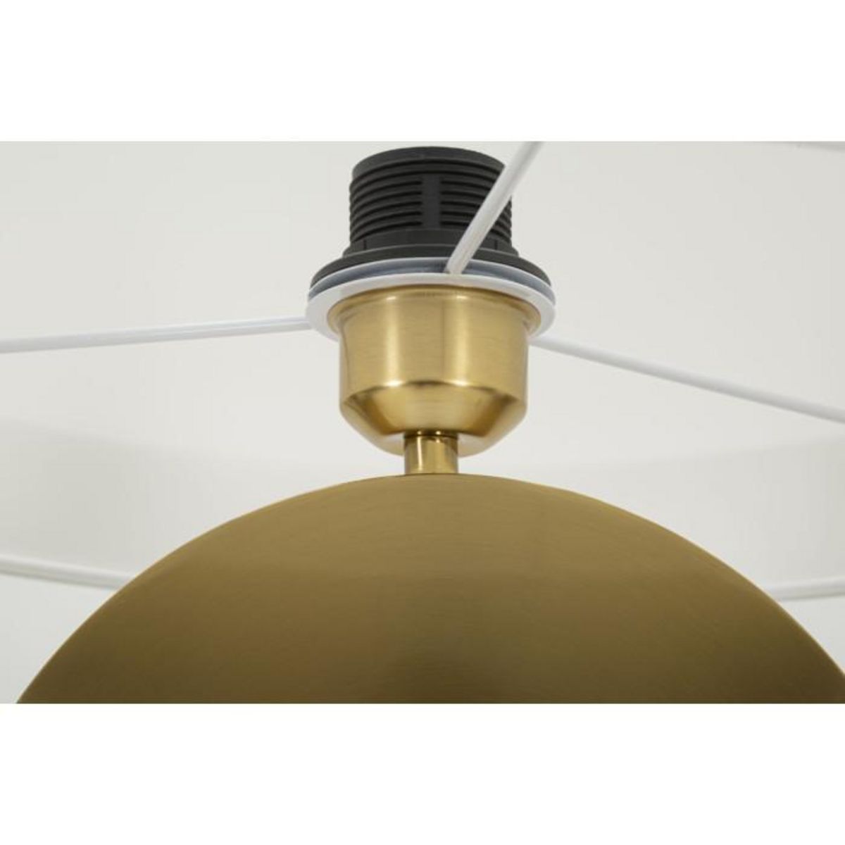 Paris Prix Lampadaire en Métal  Coin  151cm Or & Blanc