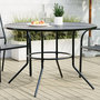 Voir la diapositive 1 : VIDAXL Table de patio ronde anthracite acier enduit de poudre