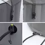 SWEEEK Spa MSPA gonflable rond – Kili 6 gris 6 places - système anti-gel + bâche. 180 cm. pompe. chauffage. gonfleur. filtre