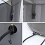 SWEEEK Spa MSPA gonflable rond – Kili 6 gris 6 places - système anti-gel + bâche. 180 cm. pompe. chauffage. gonfleur. filtre