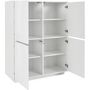 Voir la diapositive 3 : Buffet haut moderne 4 portes 100 cm LUCERA
