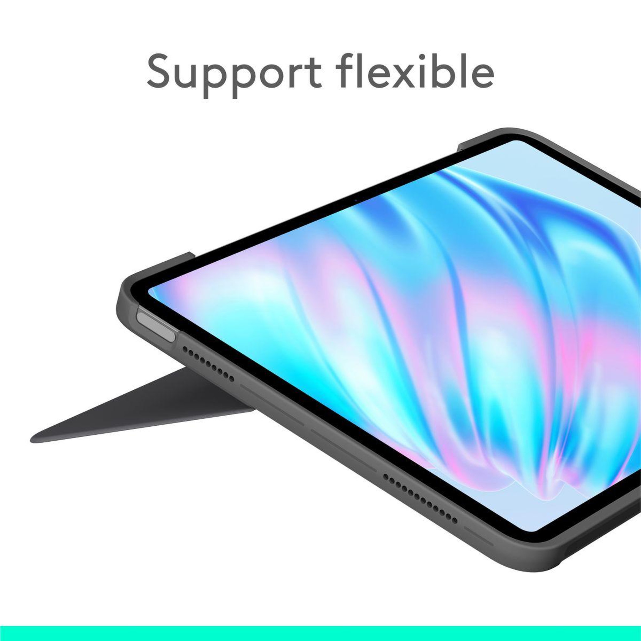 Voir la diapositive 2 : Logitech Etui Combo touch iPad Air 11 (M2) Oxford Grey
