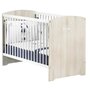 Voir la diapositive 1 : BABY PRICE Lit bébé 120x60 cm  HAPPY, Hêtre cendré, sommier 3 positions 