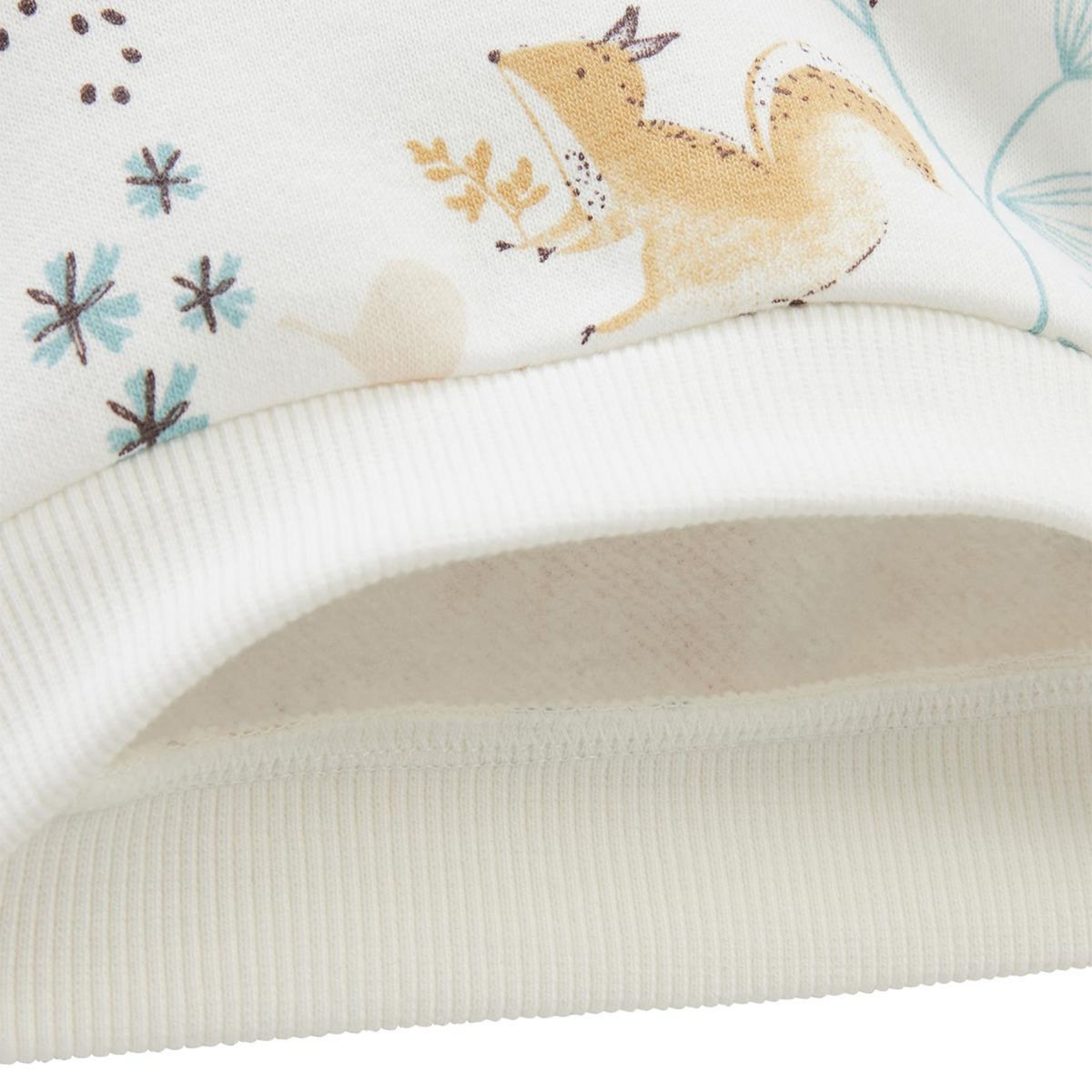 Petit Béguin Sweat-shirt bébé en molleton Bloom