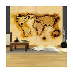 Paris Prix Papier Peint  Gold Diggers' Map of the World. Coloris disponibles : Multicolore