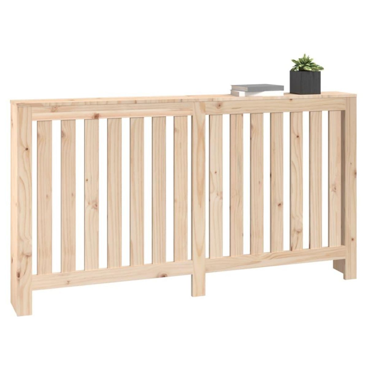 VIDAXL Cache-radiateur 153x19x84 cm Bois massif de pin