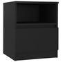 Voir la diapositive 3 : VIDAXL Tables de chevet 2 pcs Noir 40x40x50 cm Aggloméré