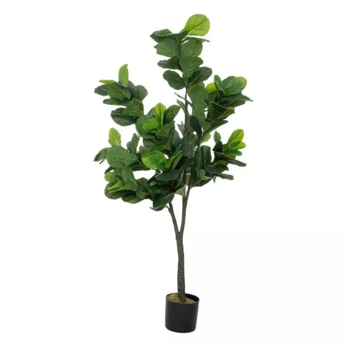  Plante Artificielle  Ficus Lyrata  180cm Vert & Noir