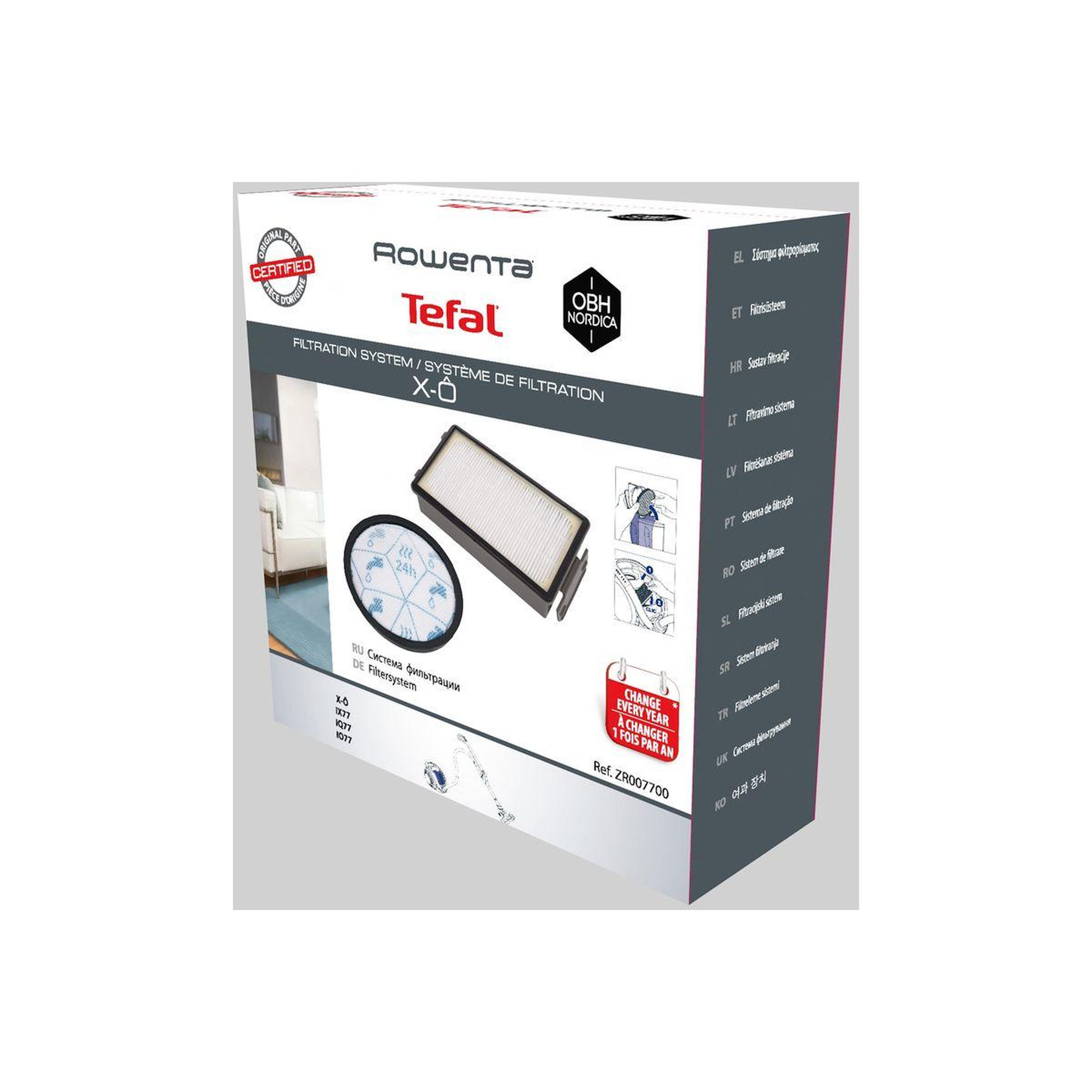 Voir la diapositive 2 : ROWENTA Filtre zr007700 mousse lavable aspirateur traineau x-o