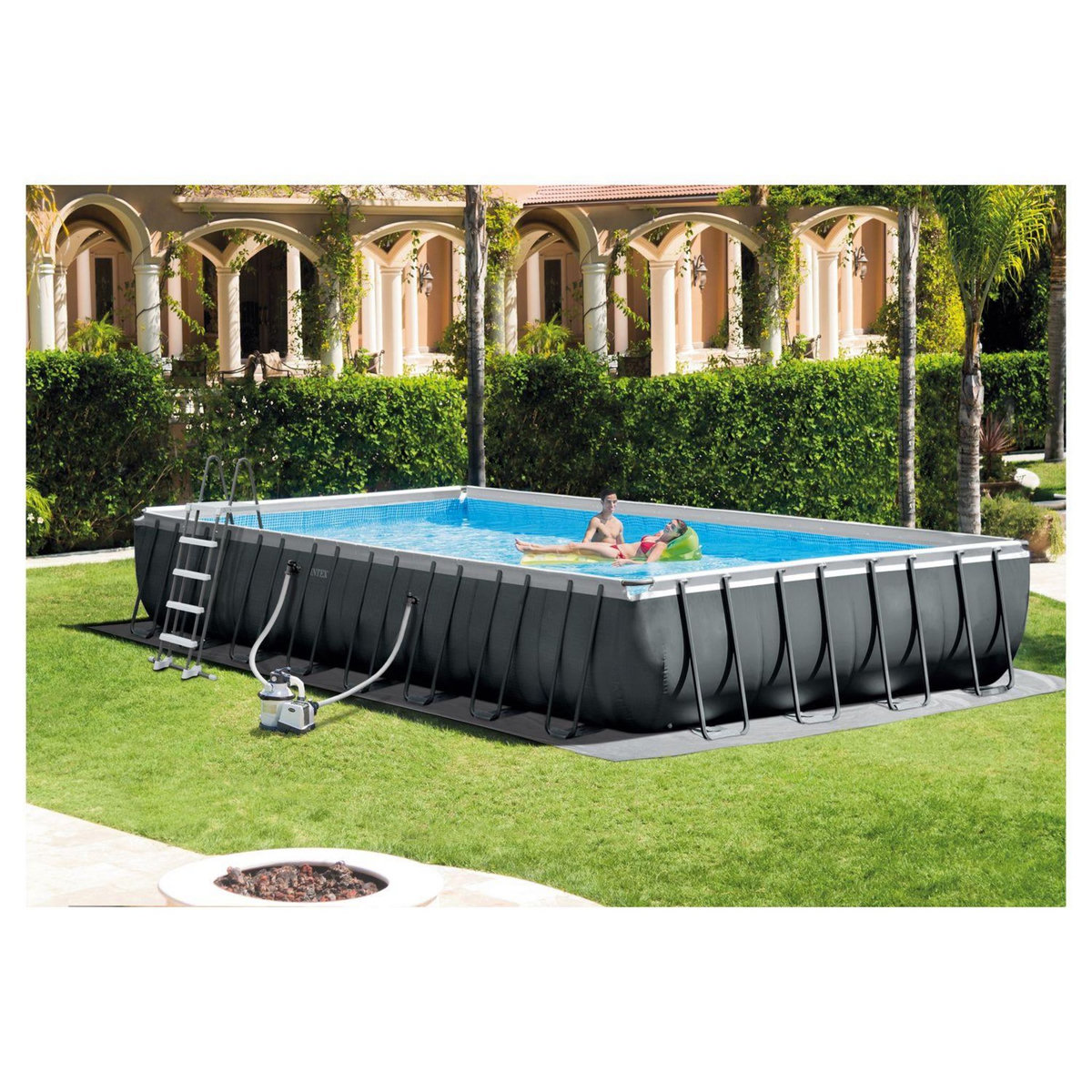 INTEX Piscine tubulaire rectangulaire - 975x488x132cm - ULTRA XTR