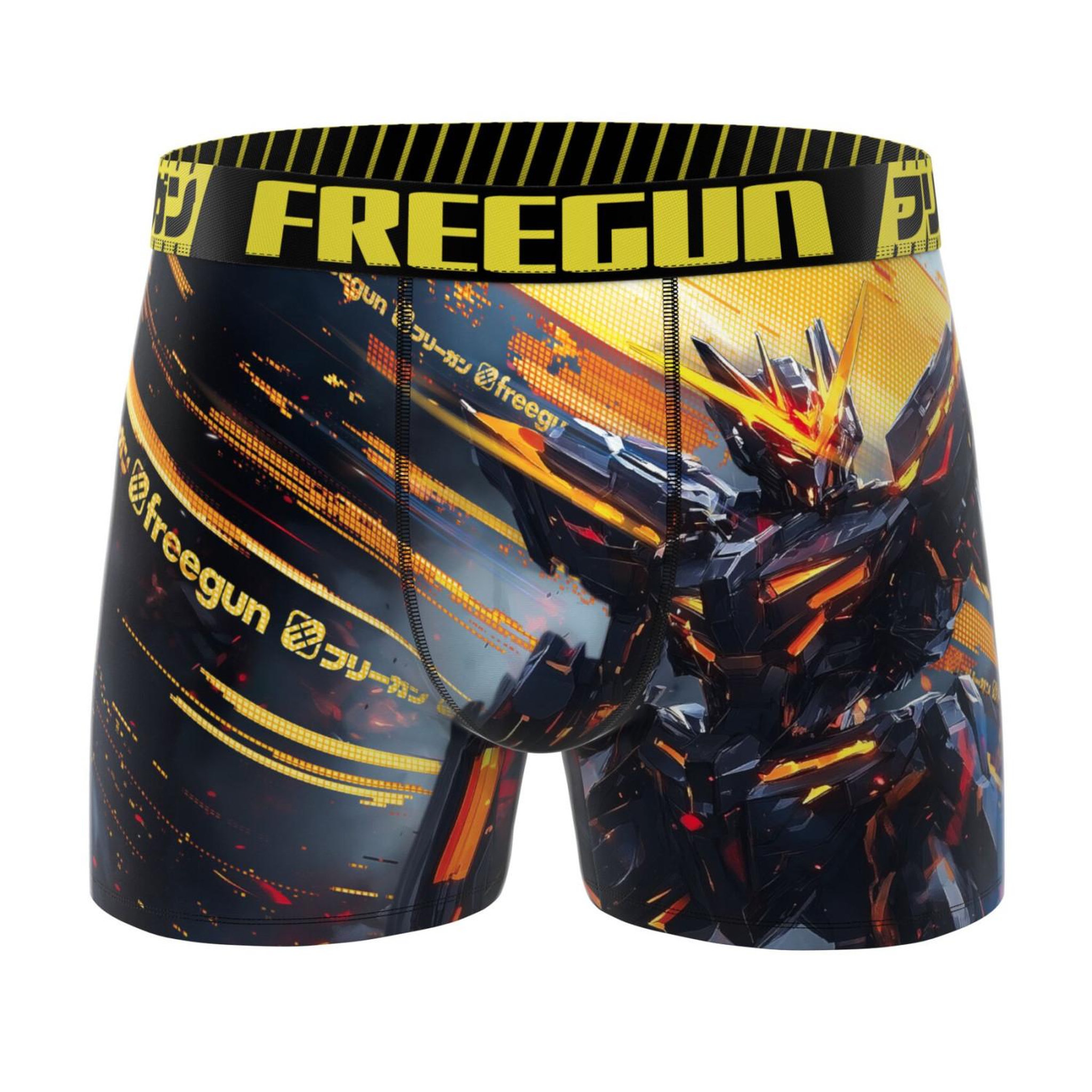 Voir la diapositive 4 : FREEGUN Lot de 3 boxers homme Manga Gamer