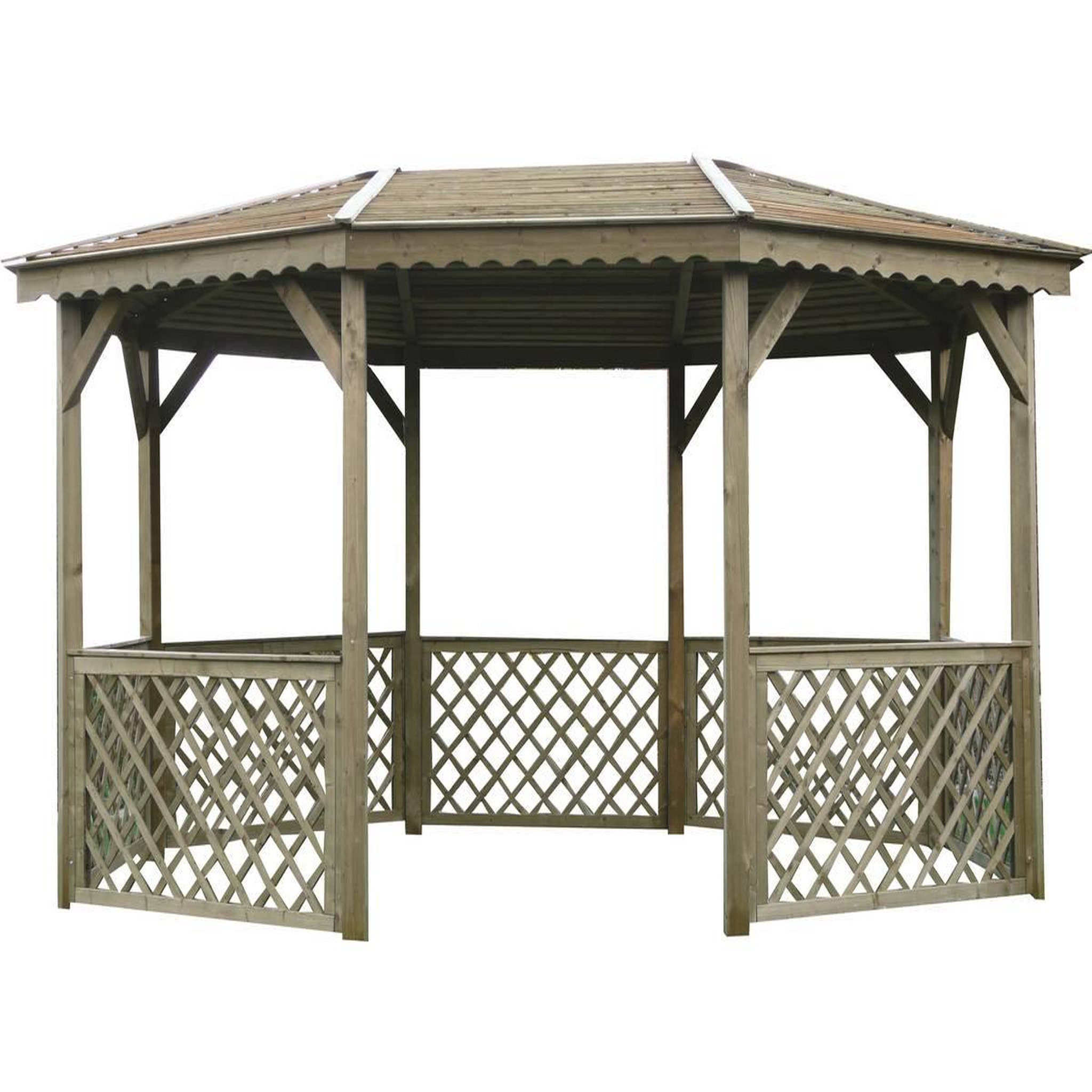 Voir la diapositive 1 : Habitat et Jardin Kiosque bois - 4.45 x 3.40 m