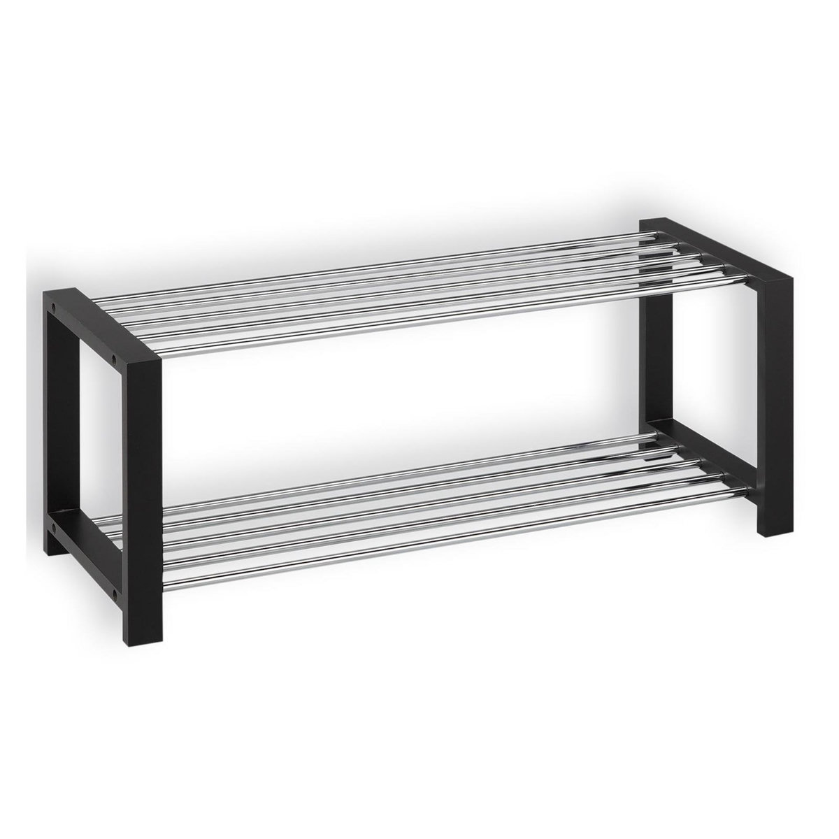 IDIMEX Etagère à chaussures ARINA, en pin et métal chromé, 3 tailles disponibles