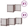 Voir la diapositive 2 : VIDAXL Barriere pour chien porte pliable 9 panneaux bois de peuplier