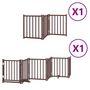 Voir la diapositive 2 : VIDAXL Barriere pour chien porte pliable 9 panneaux bois de peuplier