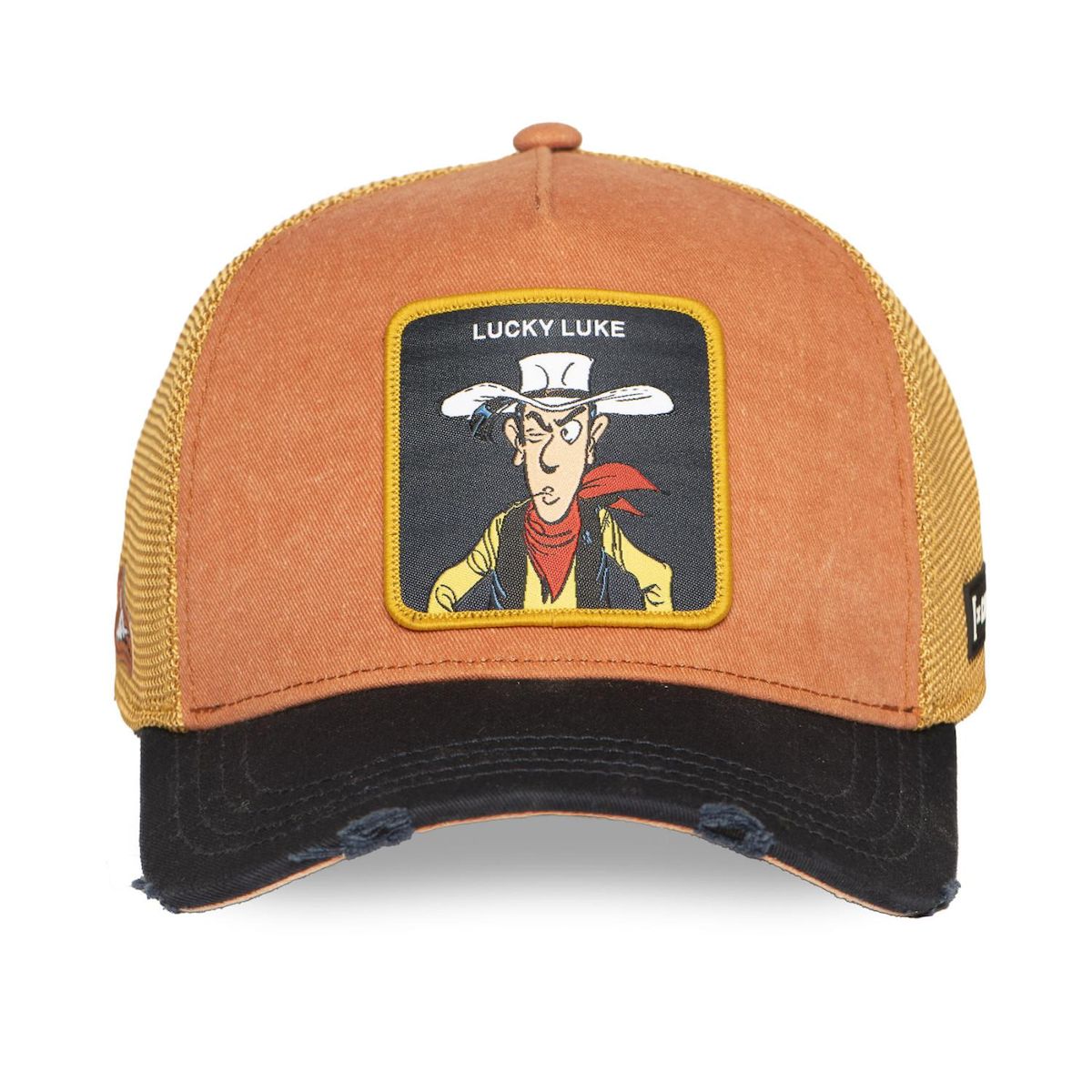 CAPSLAB Casquette trucker prenium Lucky Old Brown