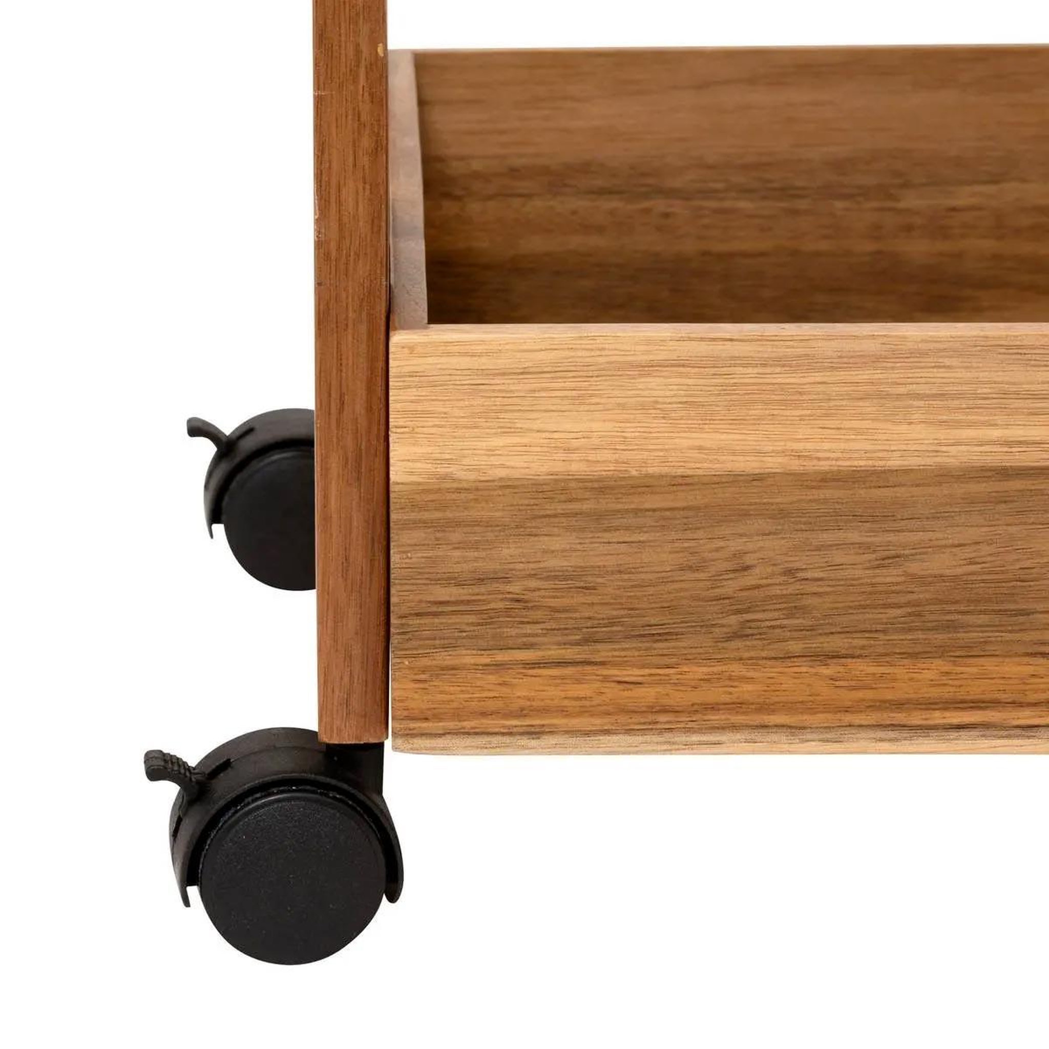 Voir la diapositive 2 : FIVE Desserte de cuisine 3 niveaux  acacia  84cm marron