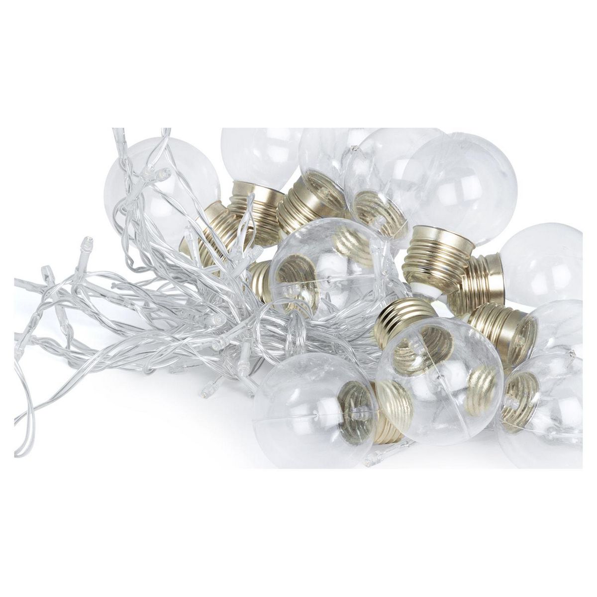 Inkazen Lampe solaire 100 leds + 11 ampoules blanc chaud