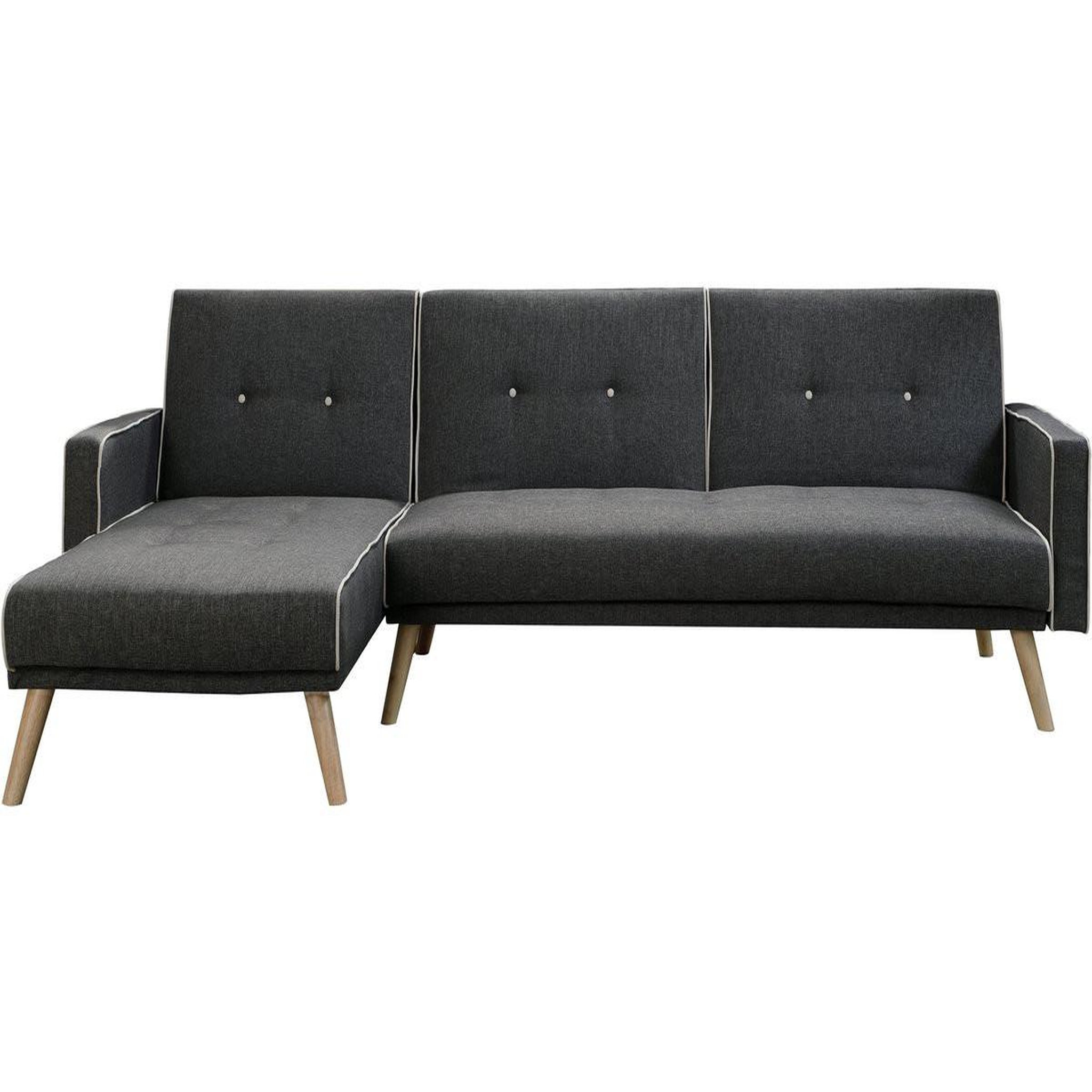 Habitat et Jardin Canapé d'angle convertible et réversible  jules  - 3 places - gris
